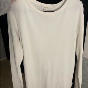 Treasure & Bond Cream Long Sleeve Top